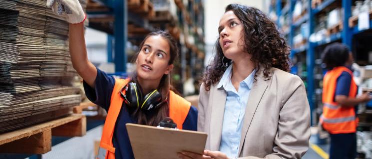 Warehouse manager and worker