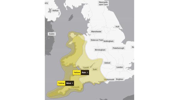 Map of affected areas